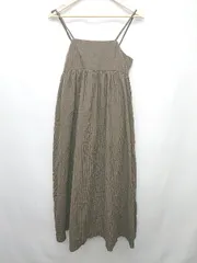 ◇ titivate ティティベイト キャミソール チェック ロング丈 ワンピース サイズSP ブラウン系 マルチ レディース P  【1403110005269】