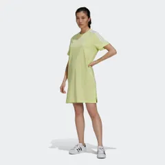 アディダスオリジナルス adidas Originals アディカラー クラシックス ロールアップスリーブ Ｔシャツワンピース ドレス レディース WOMEN ADICOLOR CLASSICS ROLL-UP T-DRESS H35504 YELLOW