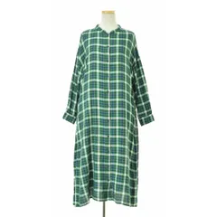 【nikoand...】ST91KH20AD チェックシャツ長袖ワンピース