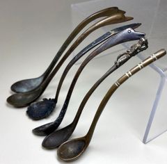 古銅　龍さじ、鳥さじ　中国物6点　57g  東Y6-1010☆2F 古銅 龍さじ、鳥さじ 中国物6点 57g 東Y6-1010☆2F - メルカリ