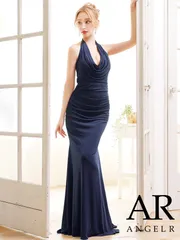 最終値下げ❗️美品【ANGELR/エンジェルアール】ネイビー キャバドレス