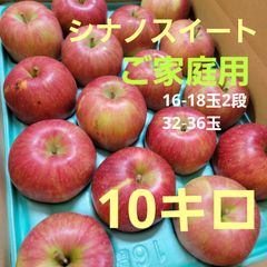 ■2024、残2■ご準備出来次第発送   シナノスイートご家庭用   10キロ16-18玉2段10キロのサムネイル