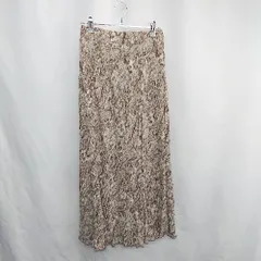 ◇ Θ classicalelf ウエストゴム ペイズリー柄 ロング Aライン スカート サイズM ブラウン系 レディース E  【1502180016202】