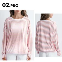 ✨新品未使用✨ROXY ロキシー レディース 長袖 ラッシュガード Tシャツ STORY OF MY LIFE 2024 SPRING RLY241038 UVガード UVカット ボーダー 薄手 ゆったり  水着 海水浴 正規品 プール 女性用