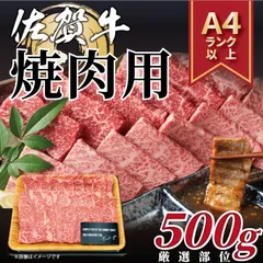艶さし A4 A5 佐賀牛焼肉用 500g 冷凍 赤身料理・ステーキ・ローストビーフにのサムネイル
