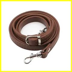 [YINKE] ショルダーストラップ ショルダー バッグ カバン レザー ショルダーベルト 調節可能 ショルダーバッグ ひも バッグ修理 交換用 持ち手ストラップ ショルダースト 単品 ラップ バッグ用 約120cm… (ブラウンのショルダーストラップ+シルバ