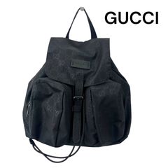 ●美品　グッチ　GUCCI ナイロン　GG柄　軽量　リュック　バックパック　リュックサック　ユニセックス　5D527