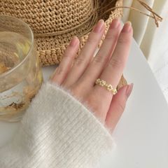 ミモザリング ♡ ビーズリング 指輪 ハンドメイド お花