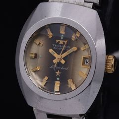 希少品 TECHNOSテクノス レディース腕時計ブラウン茶色 自動巻キュート