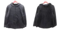 コムサイズム COMME CA ISM ジャケット ジャンパー ブルゾン マウンテンパーカー フード リバーシブル フリース ナイロン L 黒 ブラック /AU ■MOのサムネイル