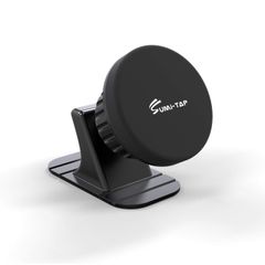 【特価商品】iphone/android/galaxy 磁石車載スマホホルダー 360度回転カーマウント 多機種対応 携帯ホルダー ダッシュボード曲面粘着可能 カーナビホルダー (円型 車用粘着式自由設置可能 マグネット式 車 ブラック) スマホホルダー su