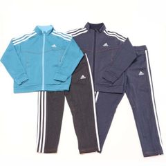adidas アディダス DKH15+DKH25 デニムプリント　ジュニア　キッズ　ジャージ上下　セットアップ　トレーニングウェア