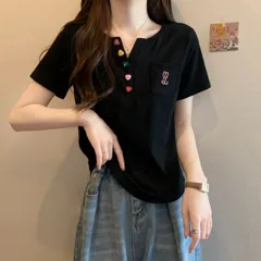 Tシャツ レディース 半袖  Vネック 大きいサイズ ティーシャツ ティシャツ 涼しい 肌触り トップス 夏服 ファッション上着 ゆったりhaohout58