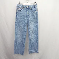 ◇ Θ ZARA ザラ ライトブルー デニムパンツ サイズ34 ブルー系 レディースメンズ E  【1506190002040】