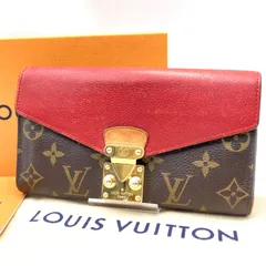 LOUIS VUITTON ルイヴィトン モノグラム ポルトフォイユ パラス レッド 赤 長財布 レディース メンズ 服飾小物 ルイヴィトン長財布 当店基準真贋確認済
