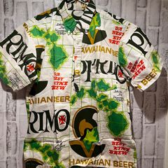 ★PRIMO BEER プリモビール　 ハワイアン半袖アロハシャツ SUN SURF サンサーフ Primo BEER プリモビール アロハシャツ
