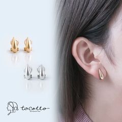 イヤリング フープ イヤリング レディース リング 【tocotto】（トコット） 水滴 ニッケルフリー 金属アレルギー対応 tocotto（トコット）【公式】ピアス レディース 韓国ピアス【tw-cne-1】