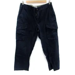 ティンバーランド Timberland カーゴパンツ アンクル丈 無地 33 紺 ネイビー /SM45のサムネイル