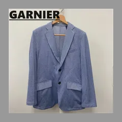 GARNIER テーラードジャケット LL 青セットアップ。 GARNIER テーラードジャケット LL 青セットアップ。