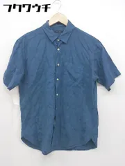 ◇ URBAN RESEARCH DOORS アーバン リサーチ ドアーズ 総柄 半袖 シャツ サイズ38 ブルー系 メンズ 【中古】 【1105180007944】