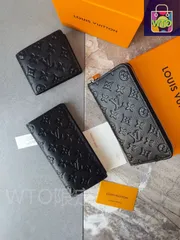 【今日特価】Louis Vuitton ルイヴィトン ジッピーヴァーティカル ウォレット モノグラム圧印レザー、ジッパー収納保護-WTO輸入2
