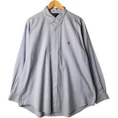古着 ラルフローレン Ralph Lauren YARMOUTH 長袖 ボタンダウンシャツ メンズXL相当/eaa579396