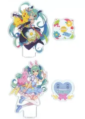 【中古】アクリルスタンド・アクリルパネル 全2種セット 描き下ろしBIGアクリルスタンド 「初音ミク×RODY」