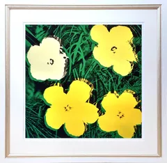 ANDY WARHOL、FLOWERS#2、希少画集画、新品高級額、額装付 Andy Warhol 