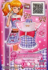 【中古】アイカツDCD 2-13-(3)-b[N]：フラワーリボンチェックフリルスリーブ