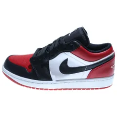 NIKE (ナイキ) AIR JORDAN 1 LOW BRED TOE 553558-612 エアジョーダン1 ブレッドトゥ ローカットスニーカー レッド/ブラック US9/27cm
