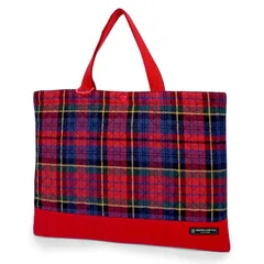 COLORFUL CANDY STYLE レッスンバッグ 女の子 キルティング 手提げ 通園 お稽古バッグ 子供用 タータンチェック・レッド N0245200 0