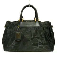 良品✨フェラガモ ミニボストンバッグ ボタニカル柄 チャーム 総柄 希少品 良品✨フェラガモ ミニボストンバッグ ボタニカル柄 チャーム 総