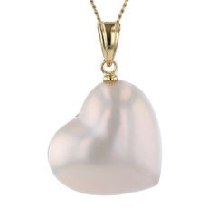 TASAKI タサキ K18YG イエローゴールド ネックレス マベ真珠 一粒 ハート ハーフパール 45cm【新品仕上済】【zz】【中古】