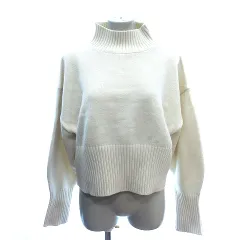 ロペピクニック ROPE Picnic ニット セーター ハイネック バッグスリーブ 長袖 38 M アイボリー 白 ホワイト /AU