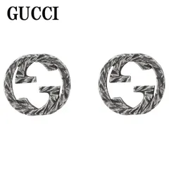 ☆SALE☆【GUCCI】インターロッキング ダブルG フック ピアス 454-