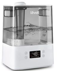 Levoit 加湿器 卓上 大容量 6L 超音波加湿器 静音 自動的湿度調整 アロマ 上から給水