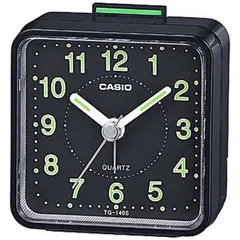 【 新品 未開封 】 カシオ CASIO 目覚まし時計 「トラベルクロック」 TQ-140S-1JF 未使用 送料無料のサムネイル