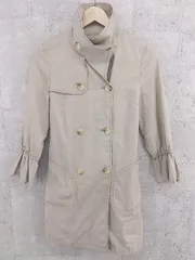◇ Rouge vif ルージュ ヴィフ リボン付 トレンチ コート 38 グレージュ * 1002799876957 【中古】 【1002799876957】のサムネイル