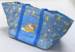 【中古】バッグ ブルー あなたに寄り添うリラックマ 巾着保冷バッグ 「リラックマ」