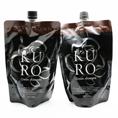 【未使用品】 VRクロクリームシャンプー ナチュラルブラック 2個セット バランローズ KUROクリームシャンプー ナチュラルブラック2