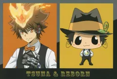 【中古】ポストカード 沢田綱吉＆リボーン 「家庭教師ヒットマンREBORN! アニメイトフェア in 2025 描き下ろし カジノver. トレーディングポストカード」