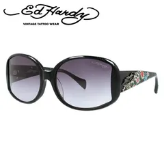エドハーディー サングラス EdHardy BIRD ROSES ブラック/スモークグラデーション UVカットのサムネイル