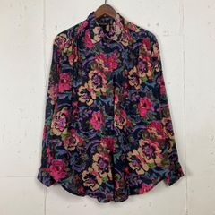 HARU様 美品❤️インディゴ染め❤️パラスパレス 長袖シャツ 花柄 藍