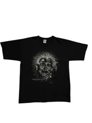 Vintage 90's Albert Einstein Glow In The Dark アインシュタイン 蓄光プリント TEE L OT-009