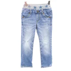 DOUBLE B miki house ダブルビー ミキハウス デニムパンツ 100 ウォッシュブルー ジーンズ キッズ 古着