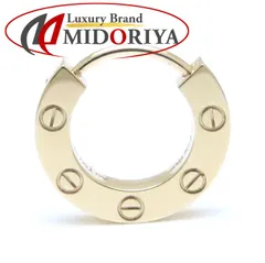 【美品】カルティエ　ラブ　ピアス　750 YG 片耳　フープ ⚪︎Cartier カルティエ ラブ フープ ピアス YG750 1.5g 片耳