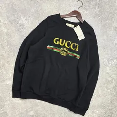 新品級】 GUCCI グッチ ロゴトレーナー ACDC 19AW ダメージ加工