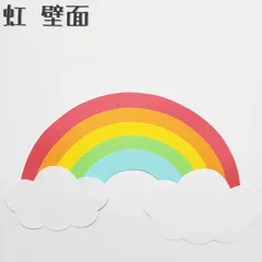 《虹壁面》にじ 壁面飾り 保育　梅雨 入園卒園式のサムネイル