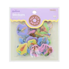 【メール便】ズートピア フレークシール ぷっくりピースシール Wave your buddy！ パープル ディズニー サンスター文具 DECOシール デコレーション キャラクター グッズ 