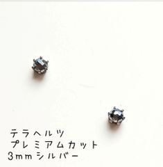 【3mmシルバー】テラヘルツの1粒ピアス